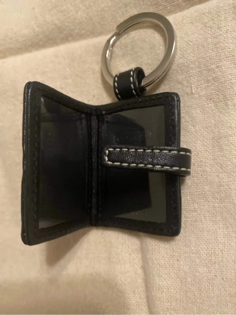 Vintage Coach Signature C Photo Frame Keychain / Bag Charm